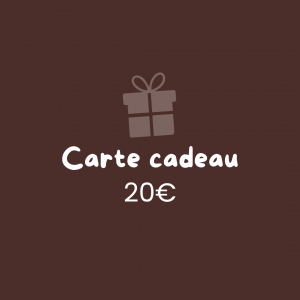 Carte cadeau de 20 euros