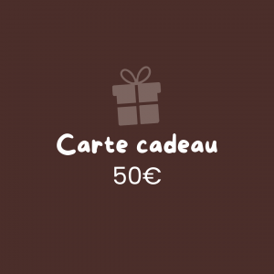Carte cadeau de 50 euros
