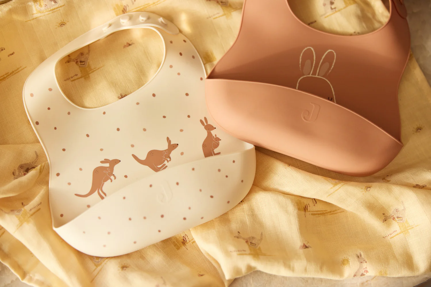 Bavoir silicone Kangaroots 2 unités – Image 2