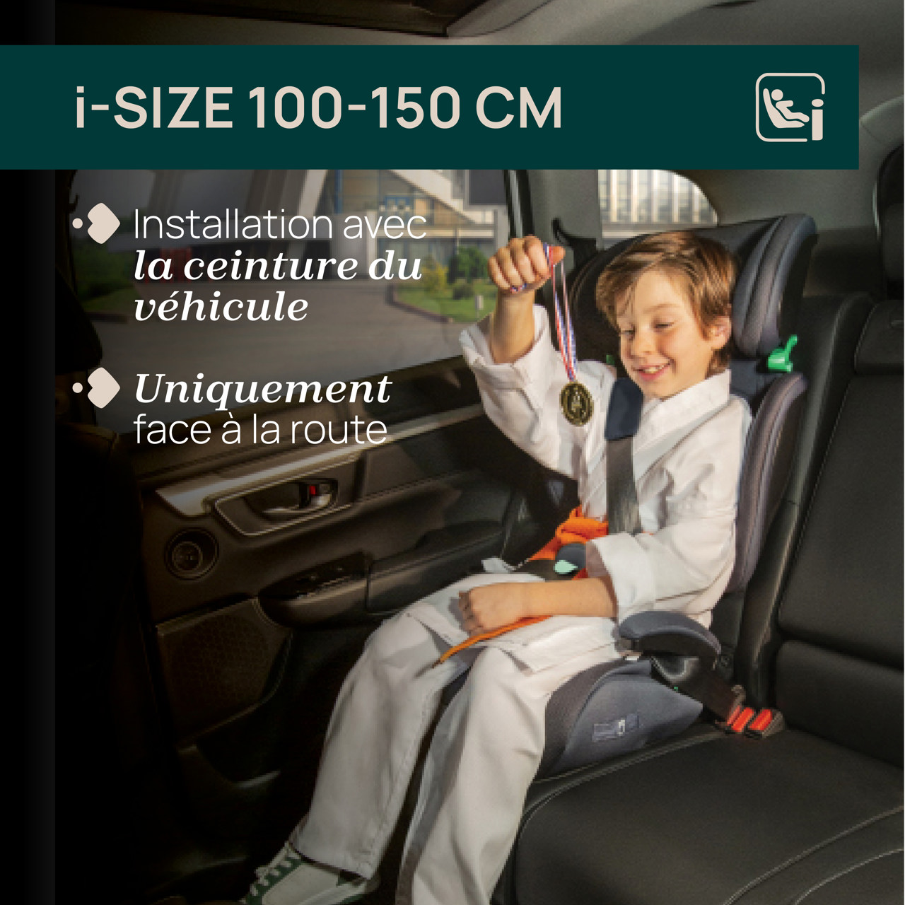 Siège auto Quizy i-Size 100-150 cm Black – Image 2