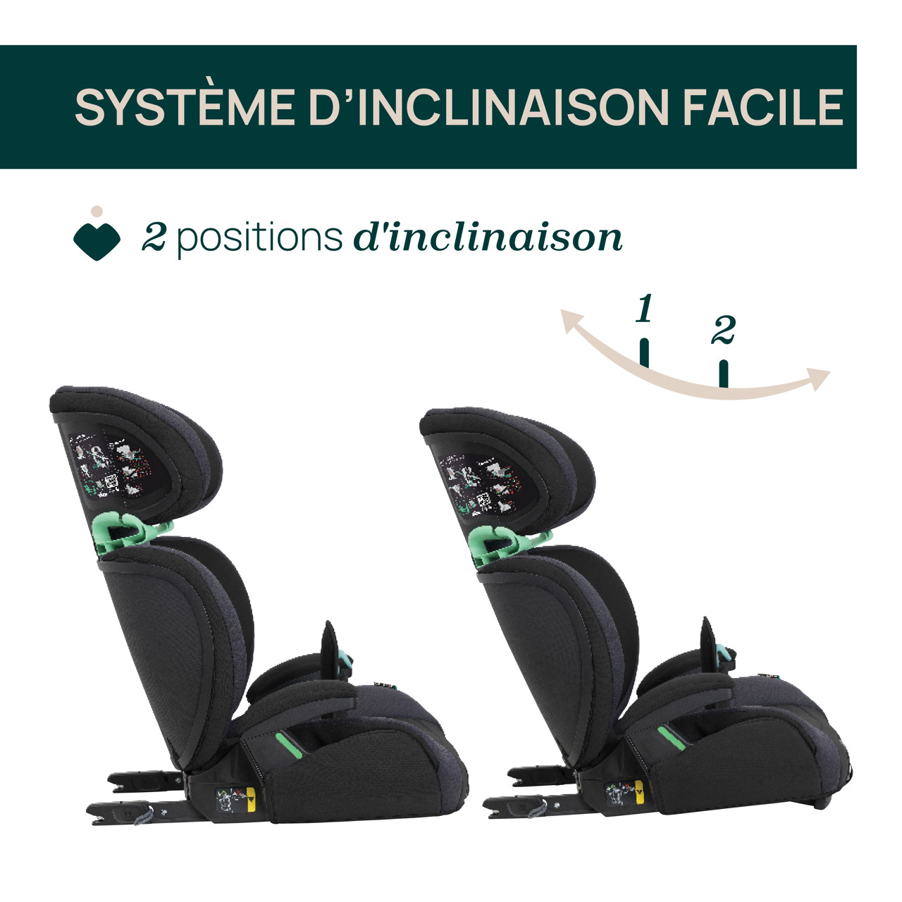 Siège auto Quizy i-Size 100-150 cm Black – Image 4