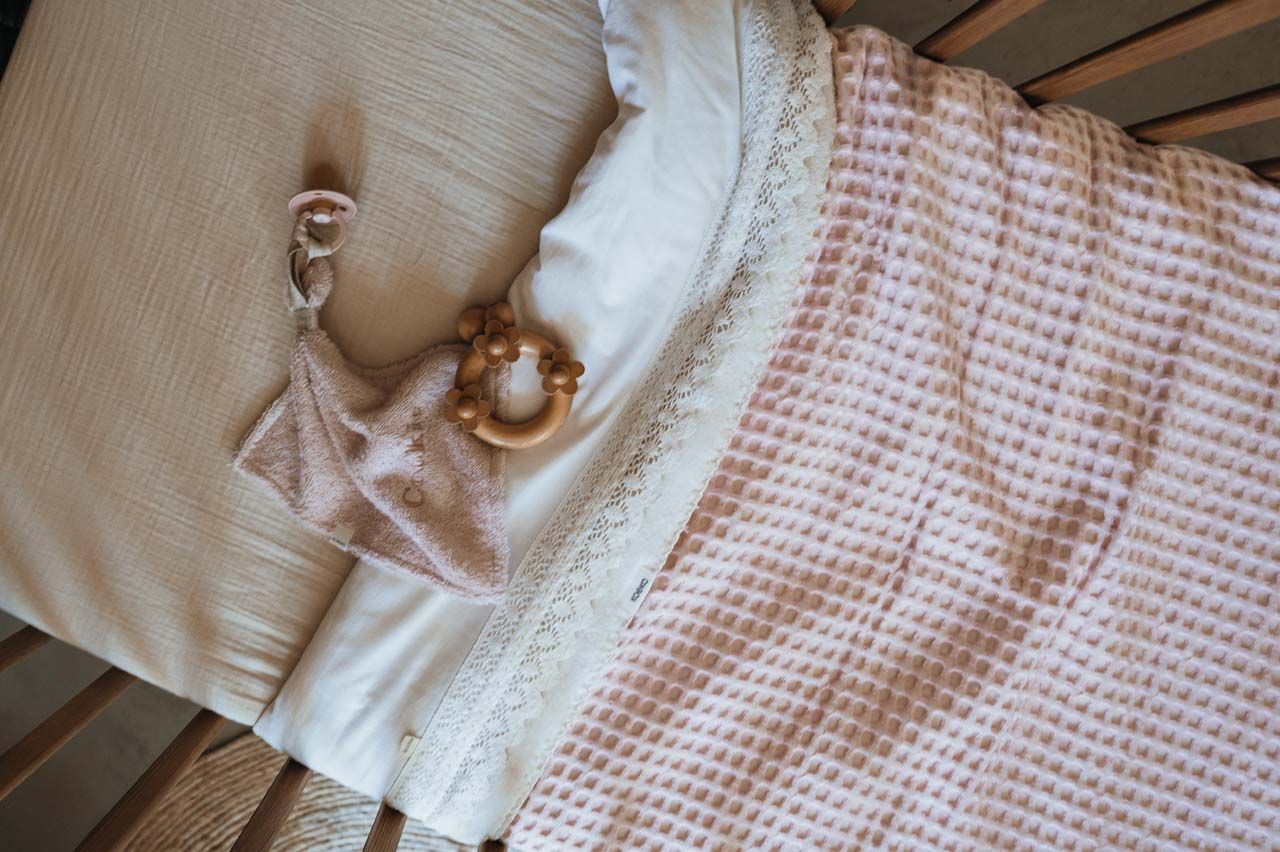 Couverture berceau Teddy Oslo Cotton Candy – Image 3