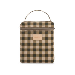 Sac isotherme pour biberon et déjeuner Hyde Park - vichy vert