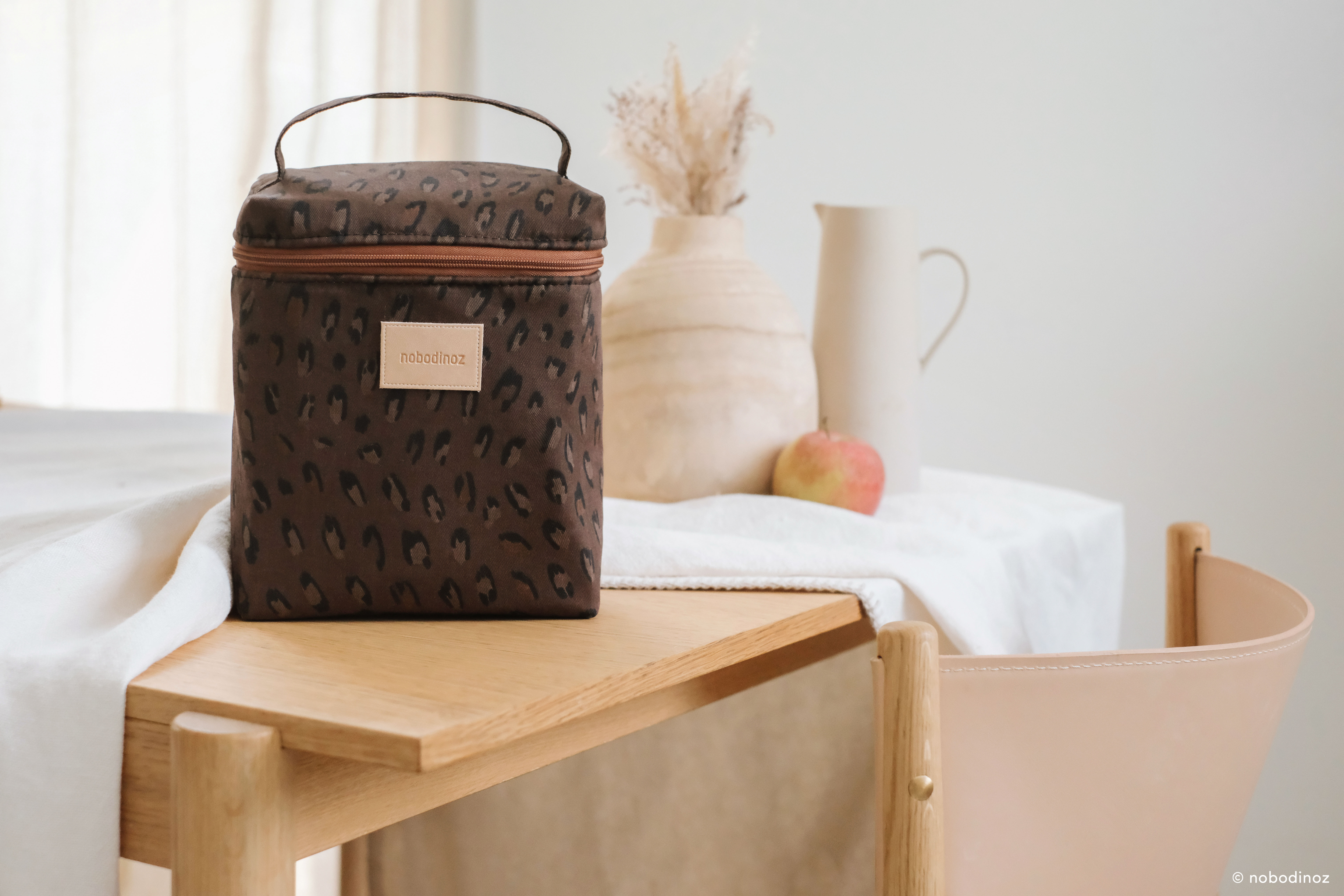 Sac isotherme pour biberon et déjeuner Hyde Park - léonie marron – Image 3