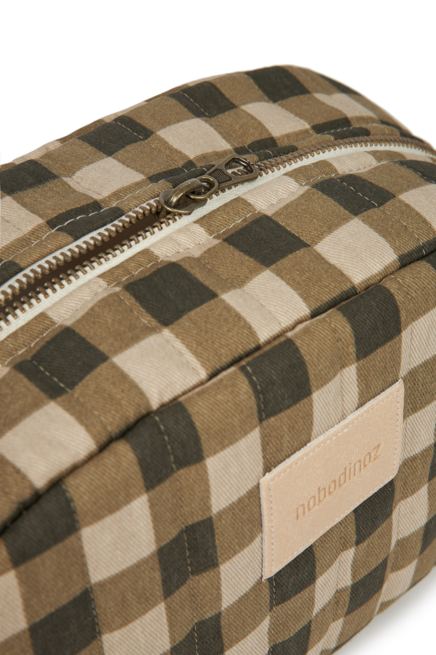 Trousse toilette imperméable Hyde Park - green checks – Image 2