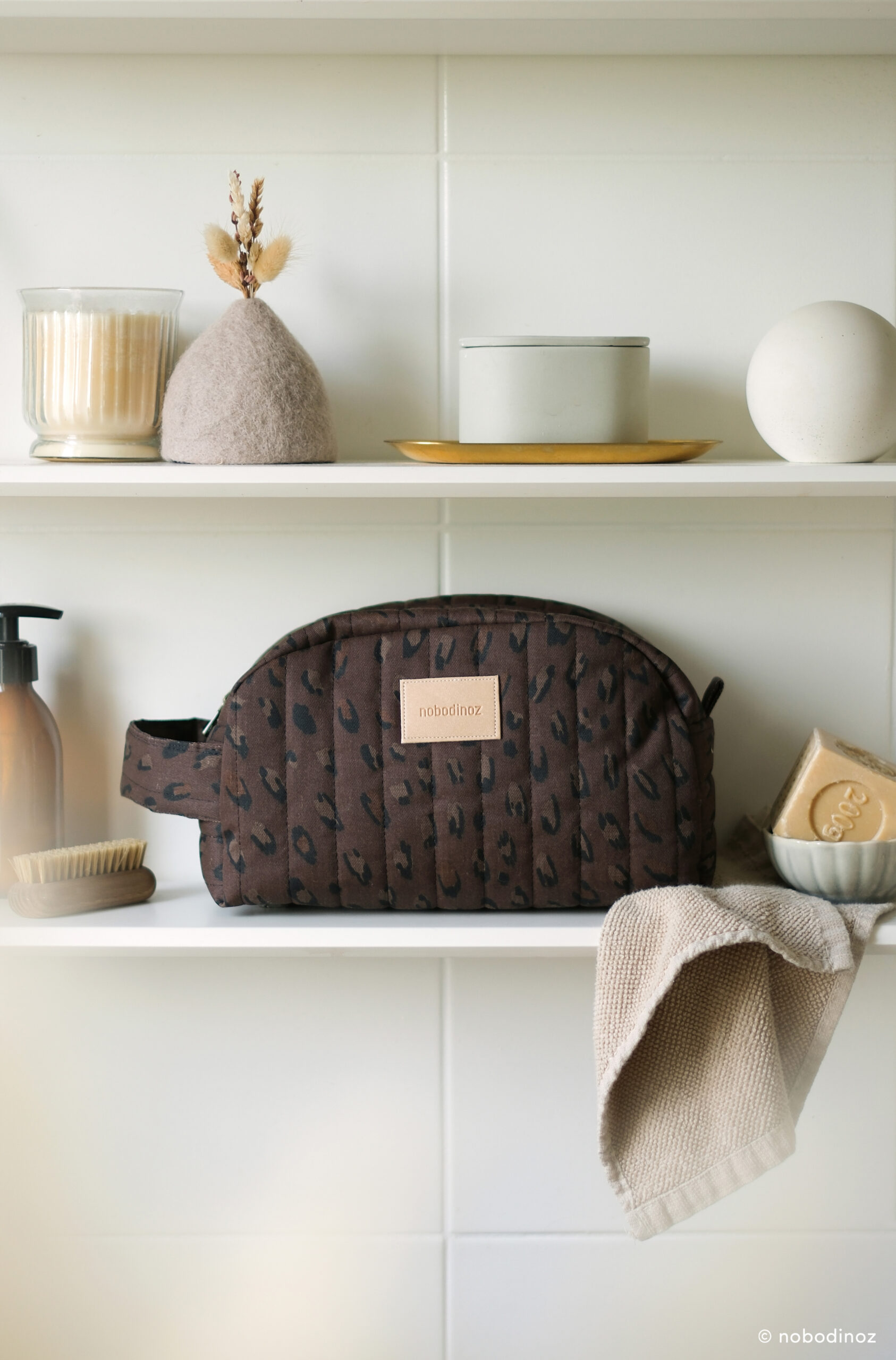 Trousse toilette imperméable Hyde Park - léonie brown – Image 3