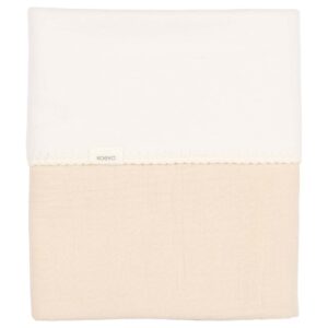 Couverture berceau cotton polaire Faro - warm white