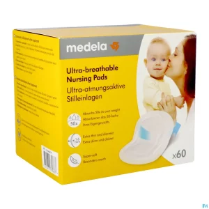 Medela Coussinets d’allaitement ultra respirants 60 coussinets