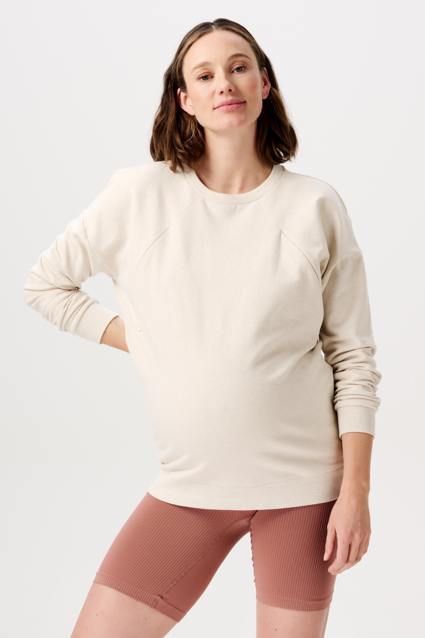 Sweat-shirt Lesy crème S