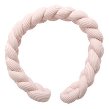 Tresse décorative rayé vieux rose