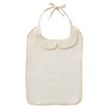Grand bavoir bambou et gaze de coton mousse de lait – BB&Co