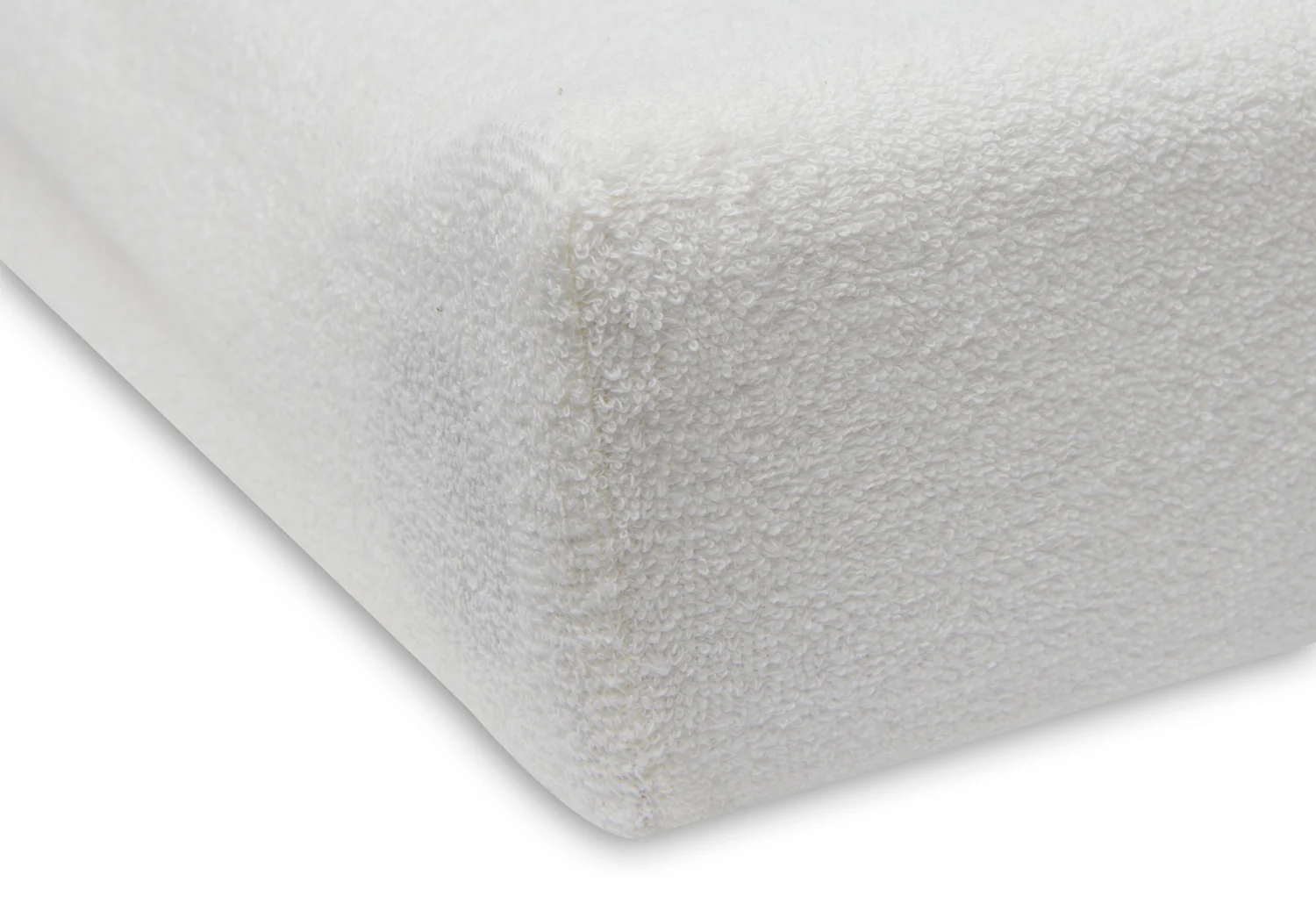 Housse matelas à langer éponge duo 2 unités Ivory/Nougat – Image 2