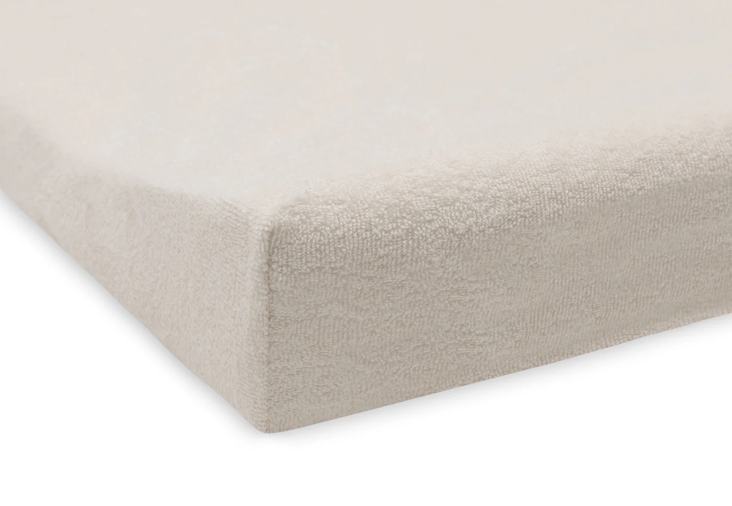 Housse matelas à langer éponge duo 2 unités Milky Coffee/Ivory – Image 2
