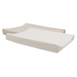 Housse matelas à langer éponge duo 2 unités Oatmeal/Sand
