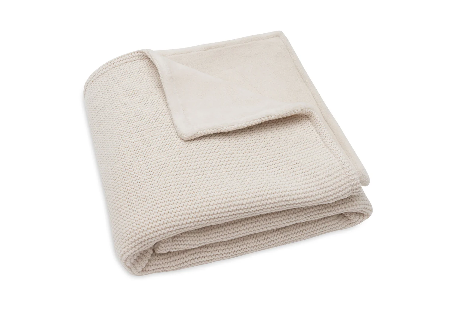 Couverture Basic Knit Velvet Oatmeal – Image 2