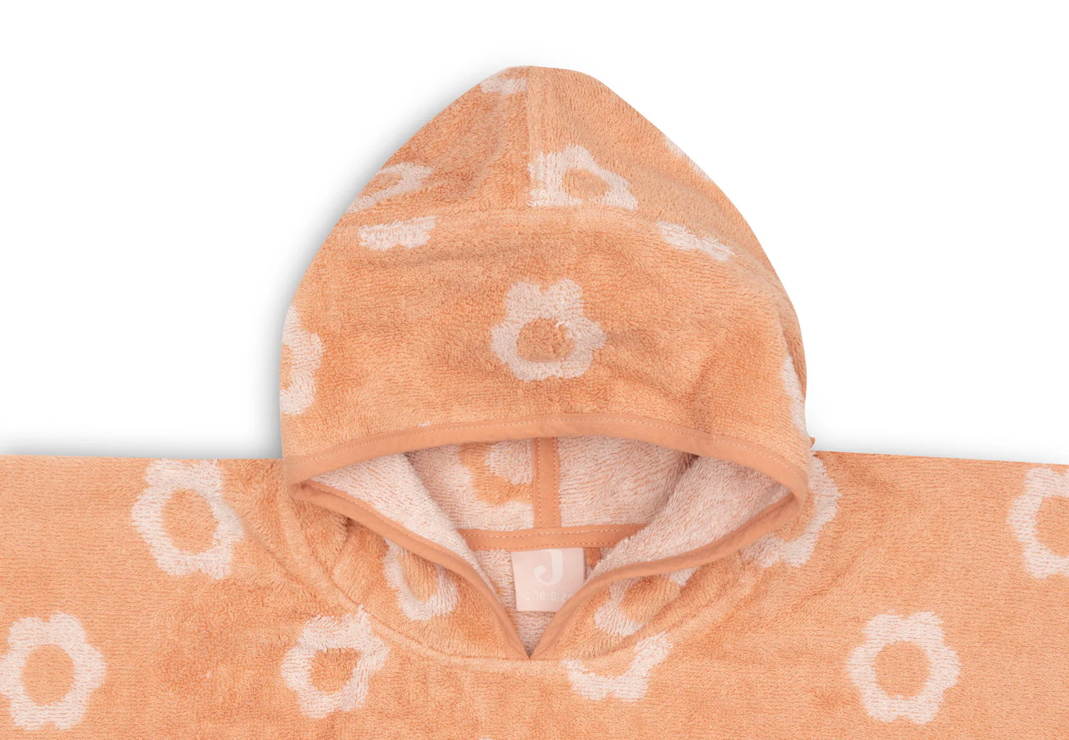 Poncho de bain éponge jacquard réversible Flower – Image 2