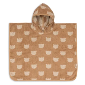 Poncho de bain éponge jacquard réversible Teddy Bear