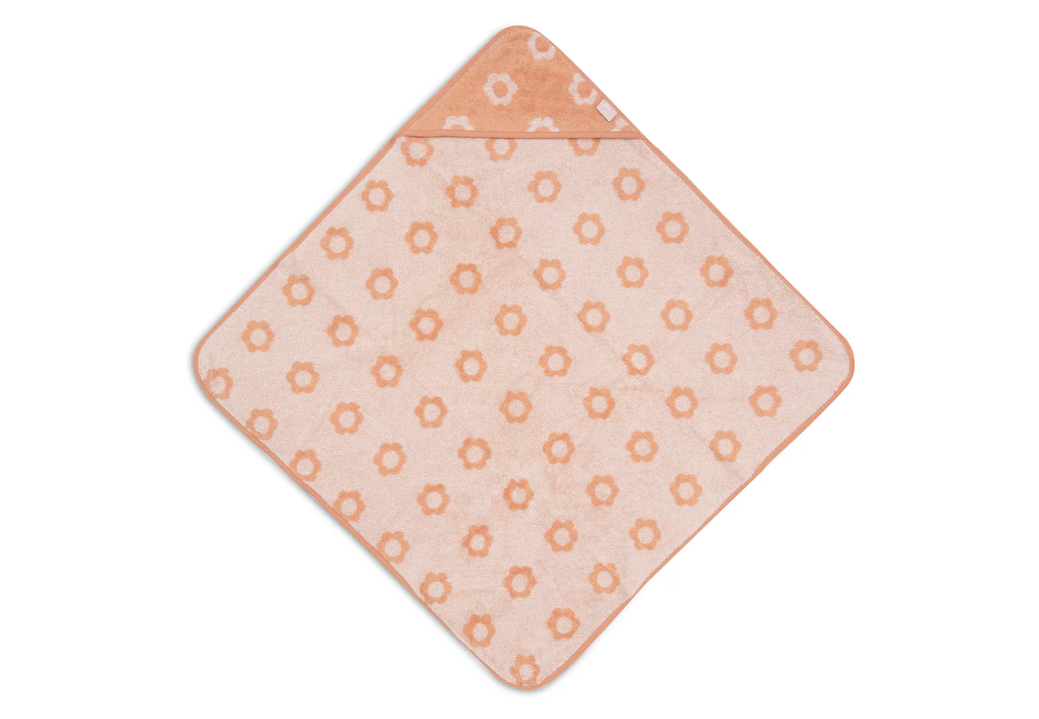 Cape de bain éponge jacquard Flower