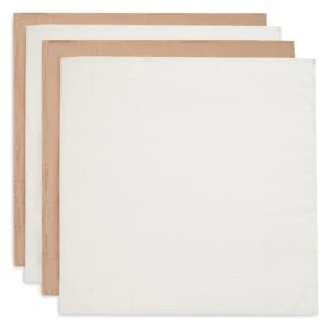 Lange gaze de coton Small 70x70cm 4 unités Biscuit/Ivory