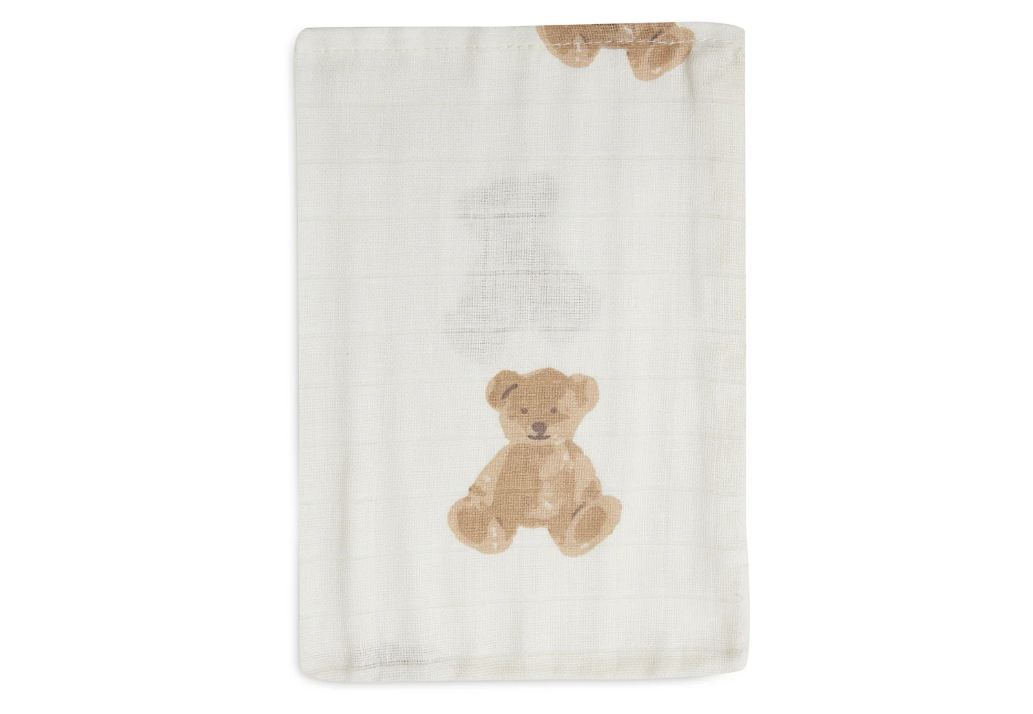 Gant de toilette gaze de coton Teddy Bear 3 unités – Image 2
