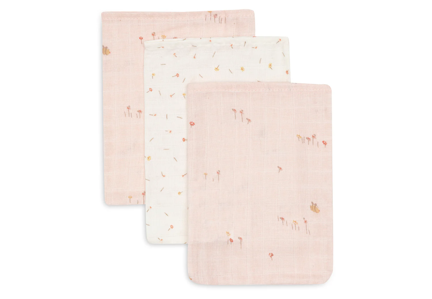 Gant de toilette gaze de coton Pretty Picnic 3 unités