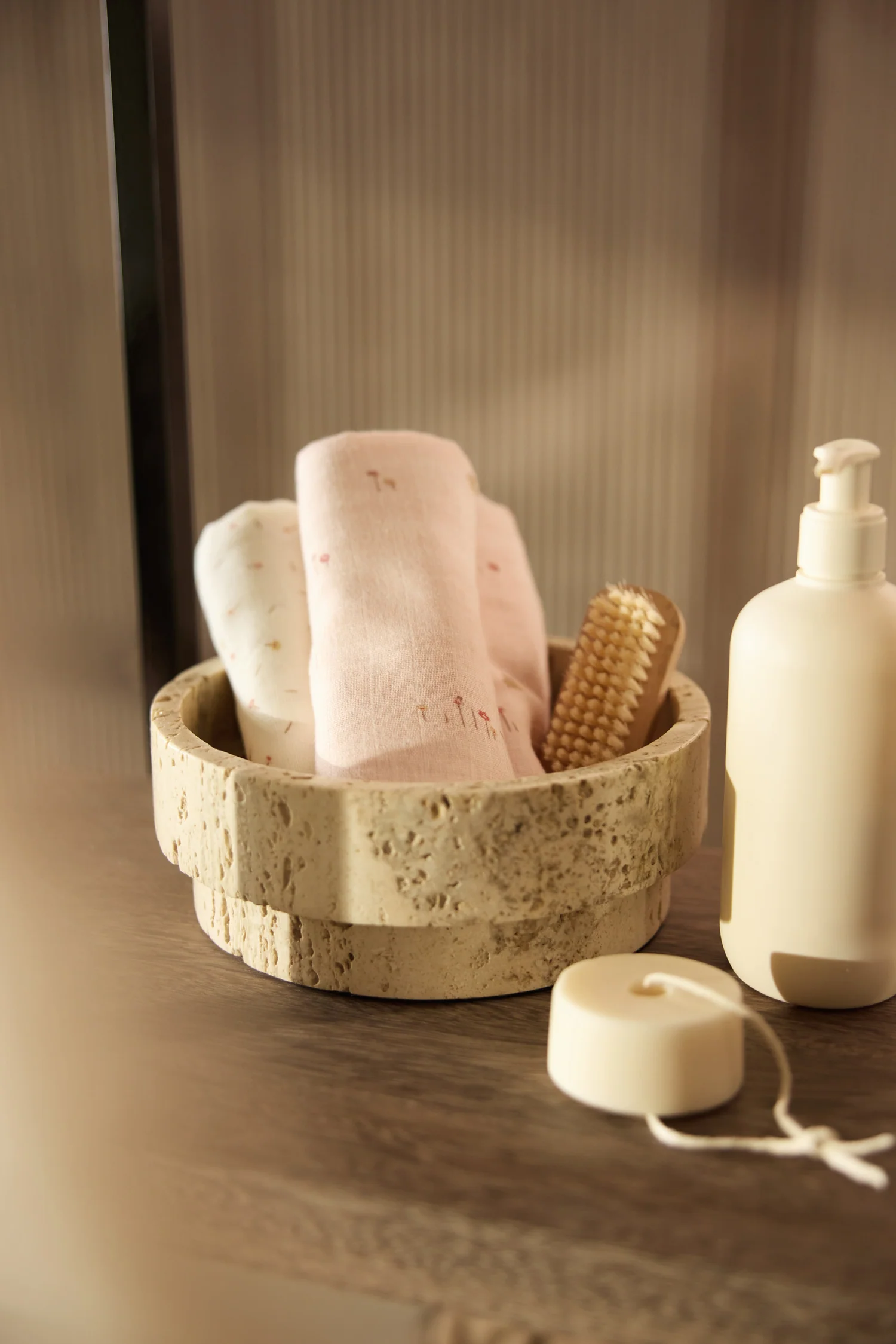 Gant de toilette gaze de coton Pretty Picnic 3 unités – Image 4