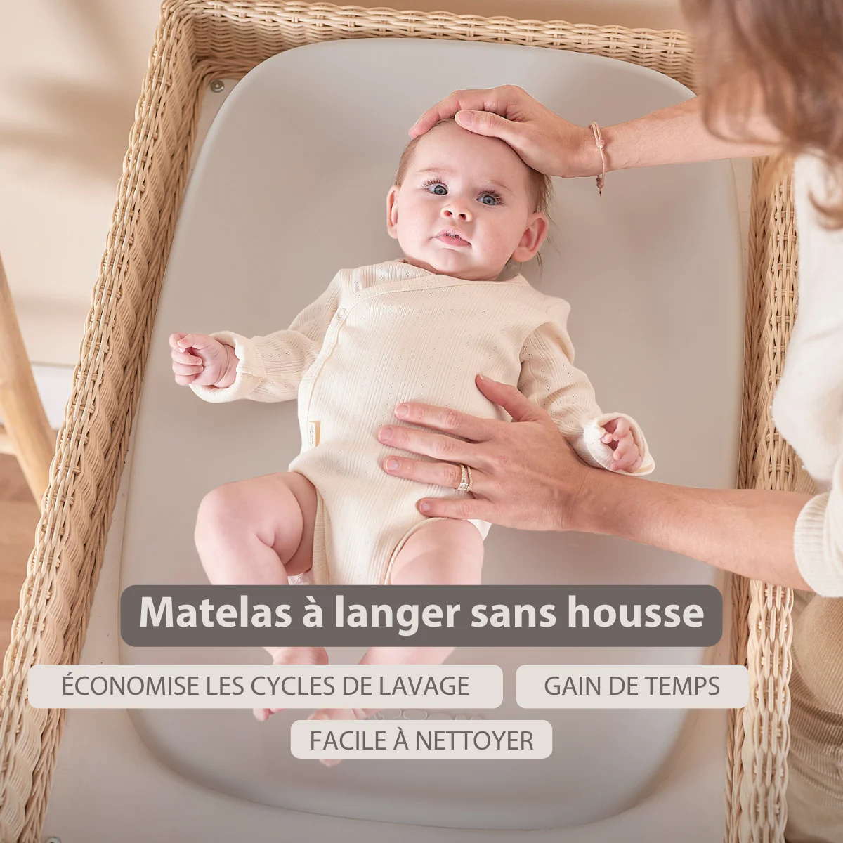 Matelas à Langer Softy Argile – Image 2