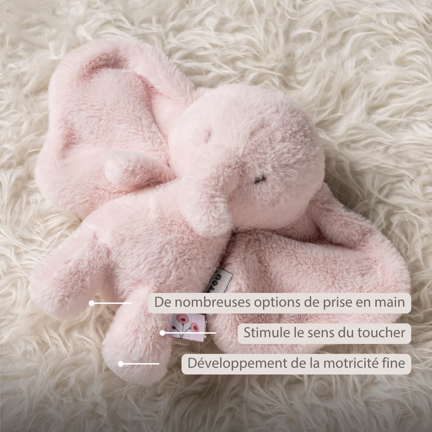 Doudou éléphant Fanfan – Image 3