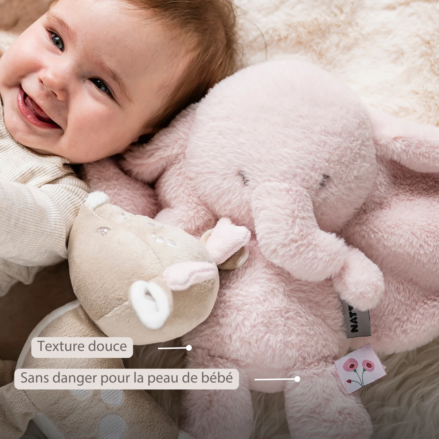 Doudou éléphant Fanfan – Image 2