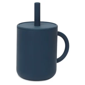 Gobelet avec paille silicone - Caramel