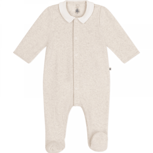Pyjama en velours bébé Montelimar Chine - Petit Bateau - Taille 3 mois