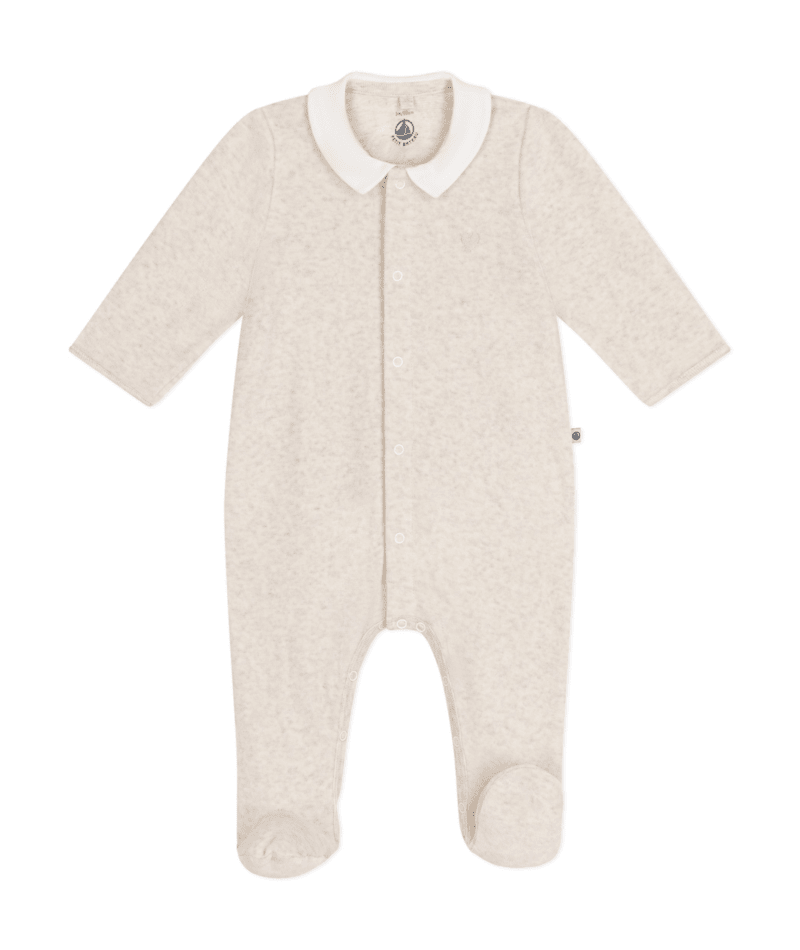 Pyjama en velours bébé Montelimar Chine - Petit Bateau - Taille 6 mois