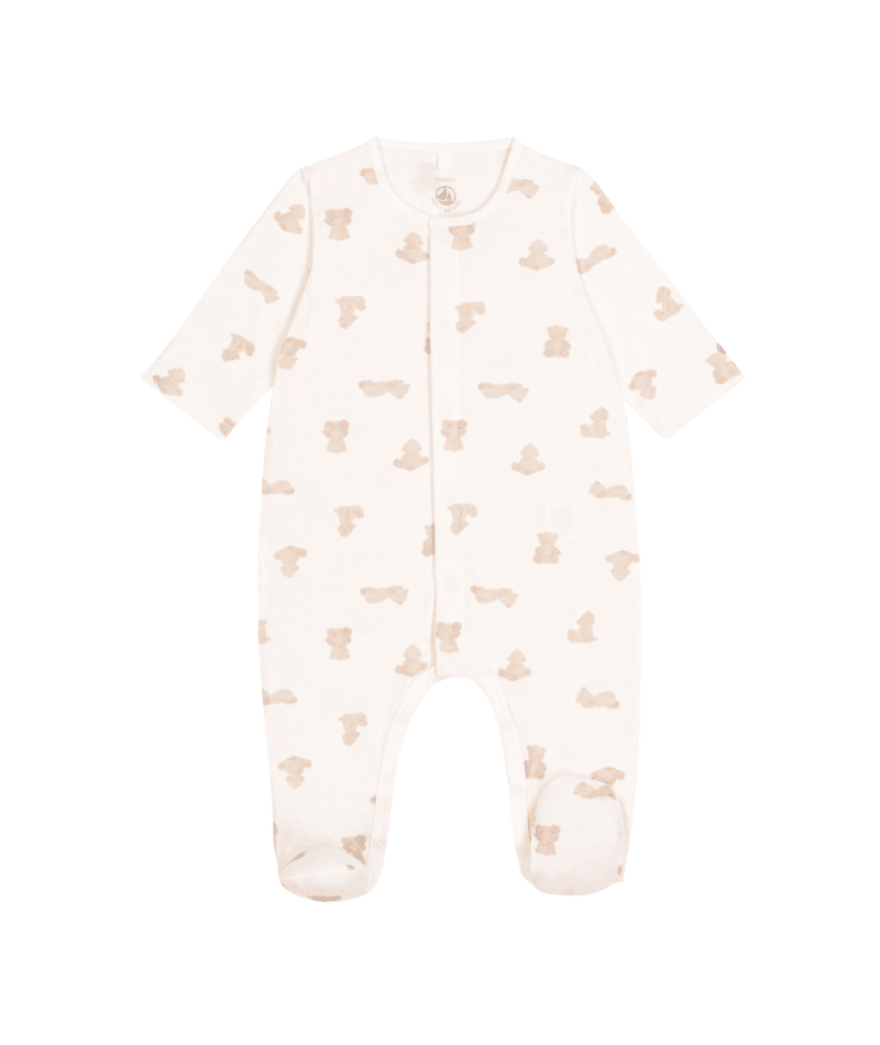 Pyjama bébé en tubique imprimé - Petit Bateau - Taille 3 mois
