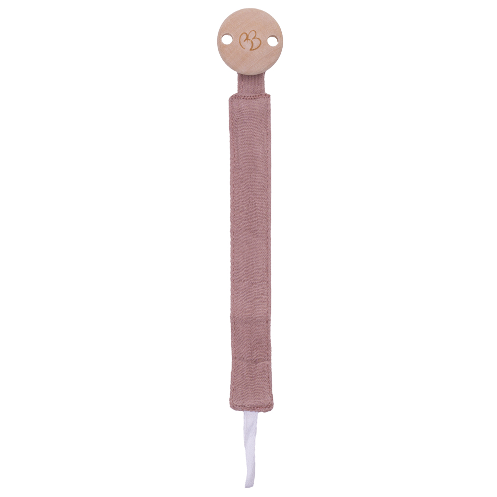 Attache sucette en gaze de coton BB&Co - mocha