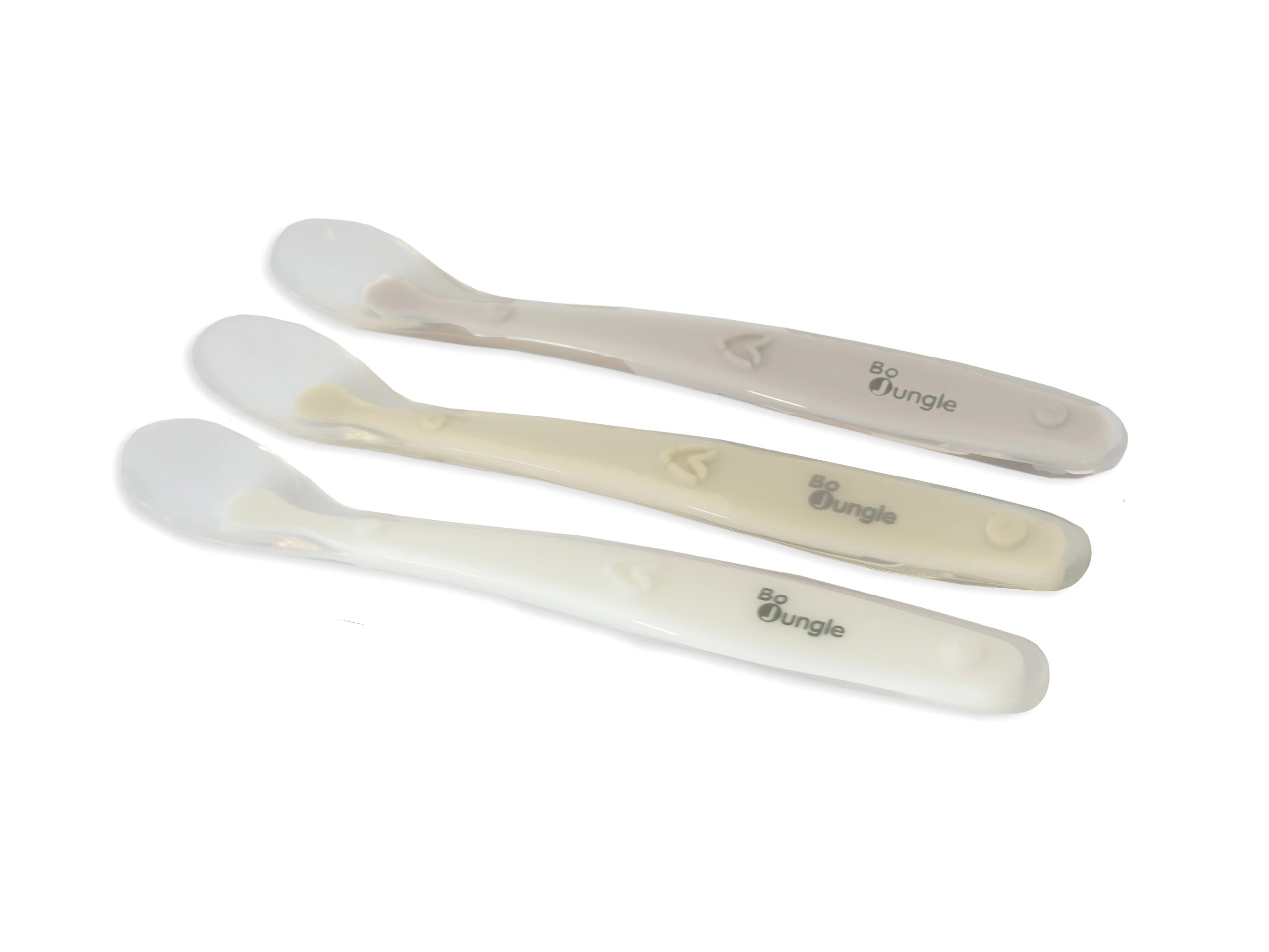 Set de cuillères douces en silicone blanc dune terracotta – Image 2