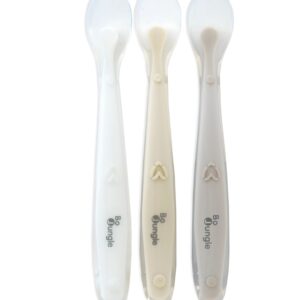 Set de cuillères douces en silicone blanc dune terracotta