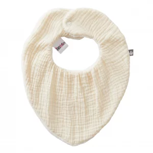 Bavoir-bandana bambou/ gaze lait