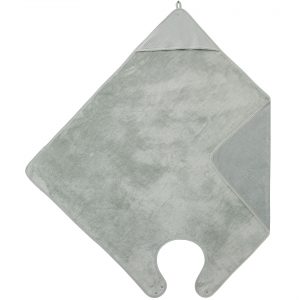 Cape de bain tablier en bambou vert de gris BB&Co