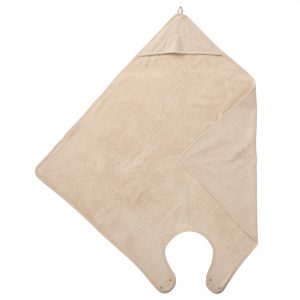 Cape de bain tablier en bambou biscuit BB&Co