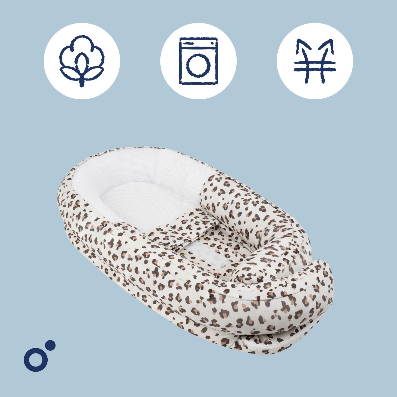 Cocoon - Nid bébé - Léopard crème – Image 3