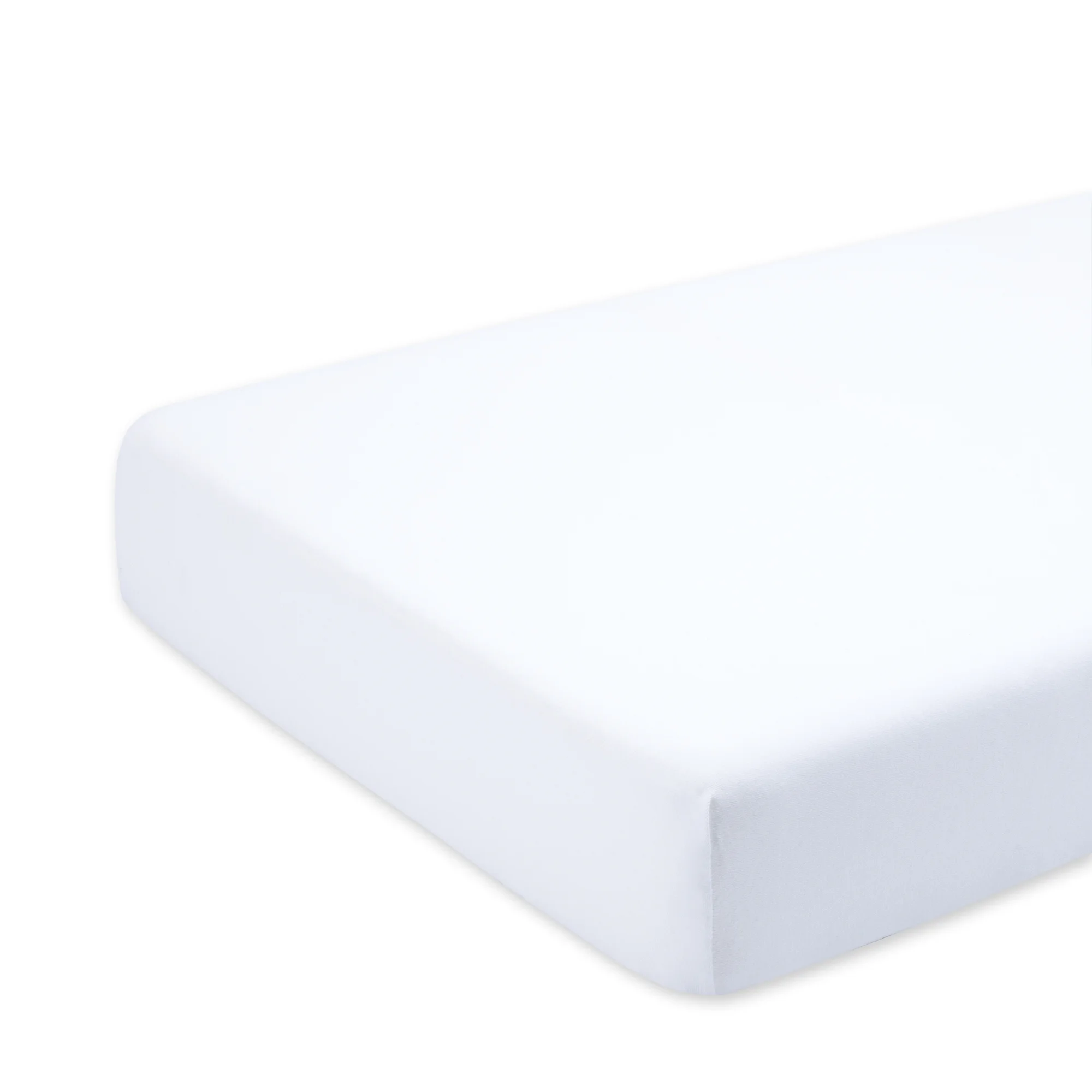 Drap housse lit 60x120cm Jersey blanc – Image 2