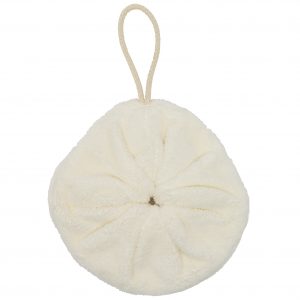 Fleur de douche enfant en éponge bambou mousse de lait