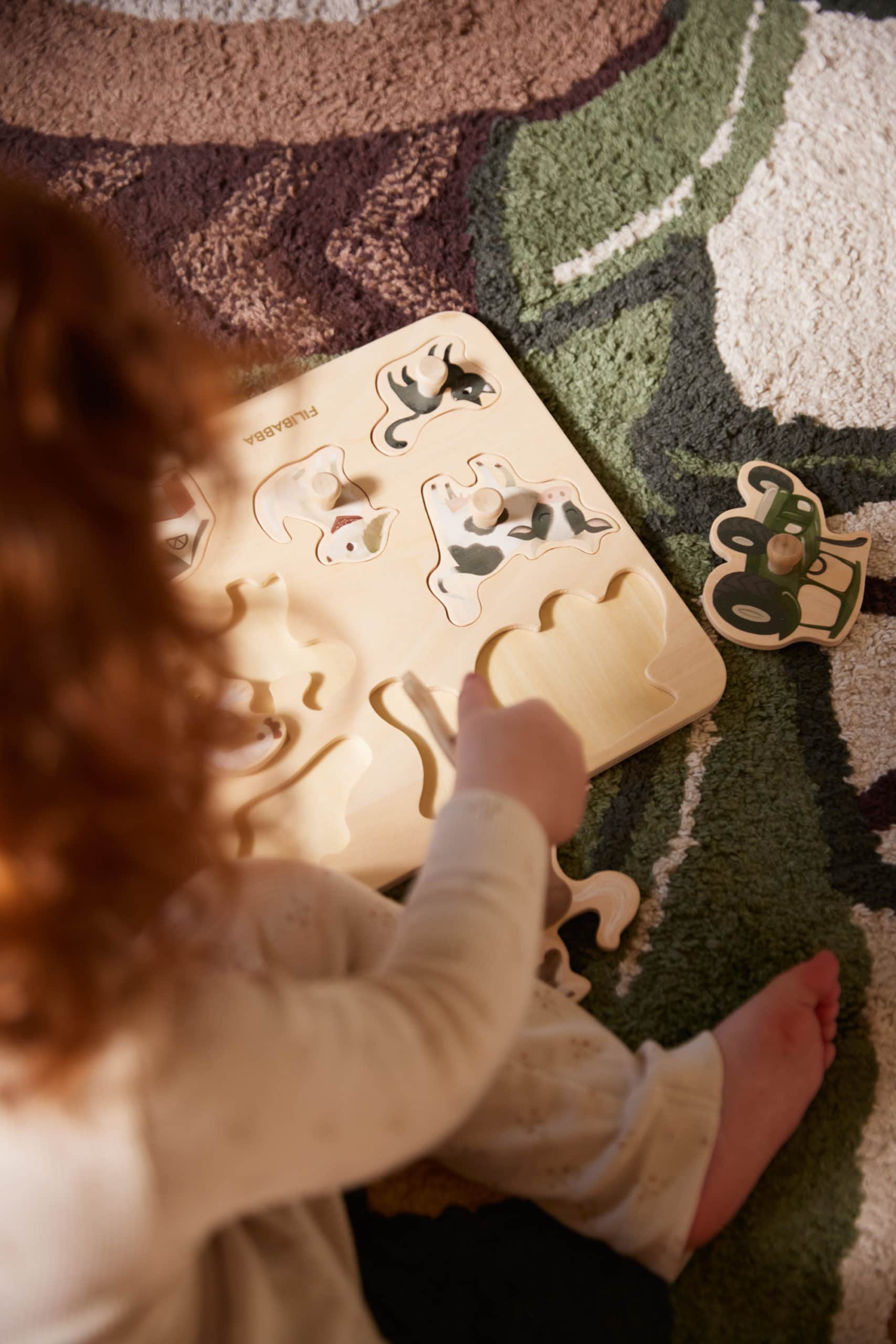 Puzzle en bois à la ferme Filibabba