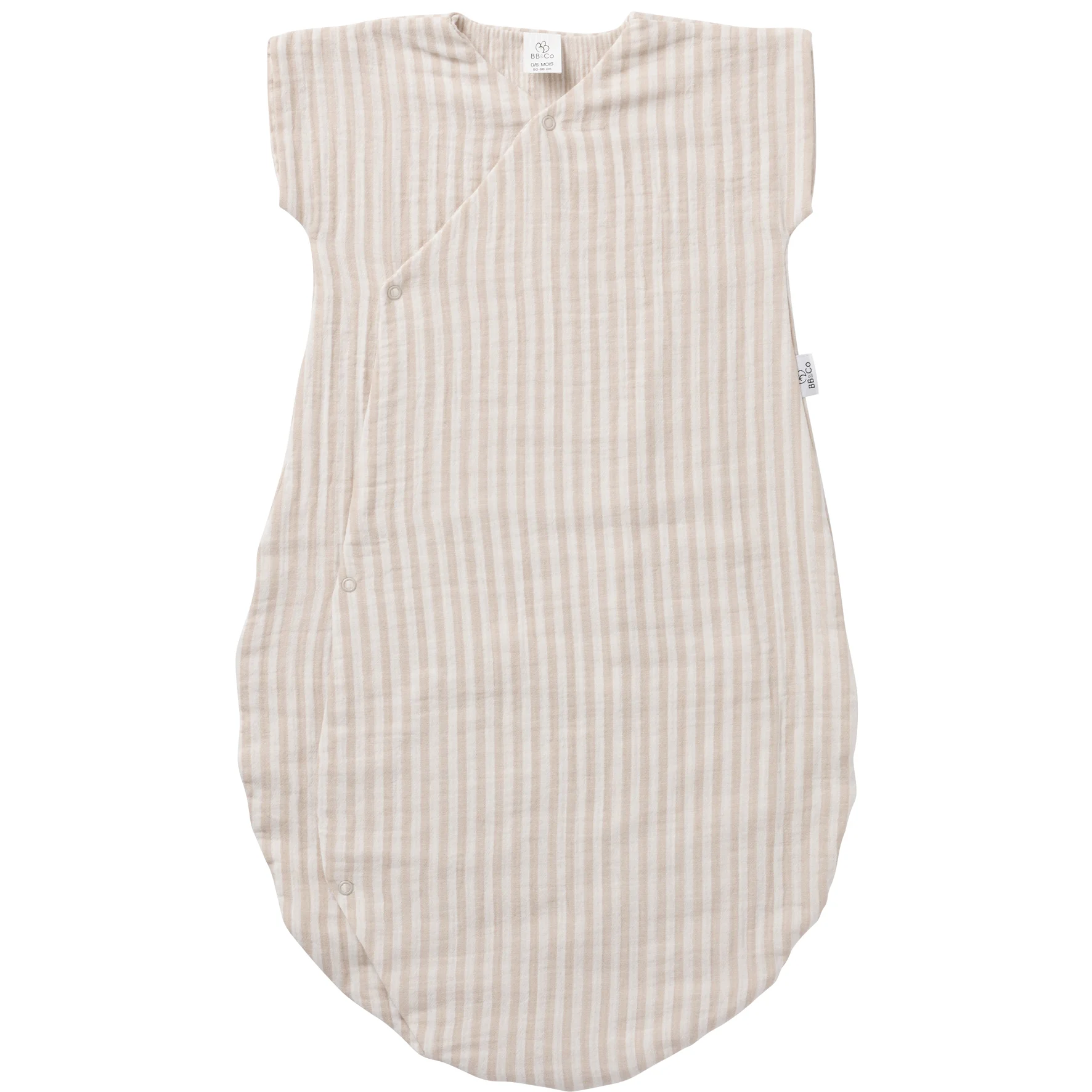 Gigoteuse d’été légère rayé galet Soft Stripes
