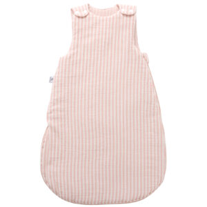Gigoteuse ouatinée rayé vieux rose