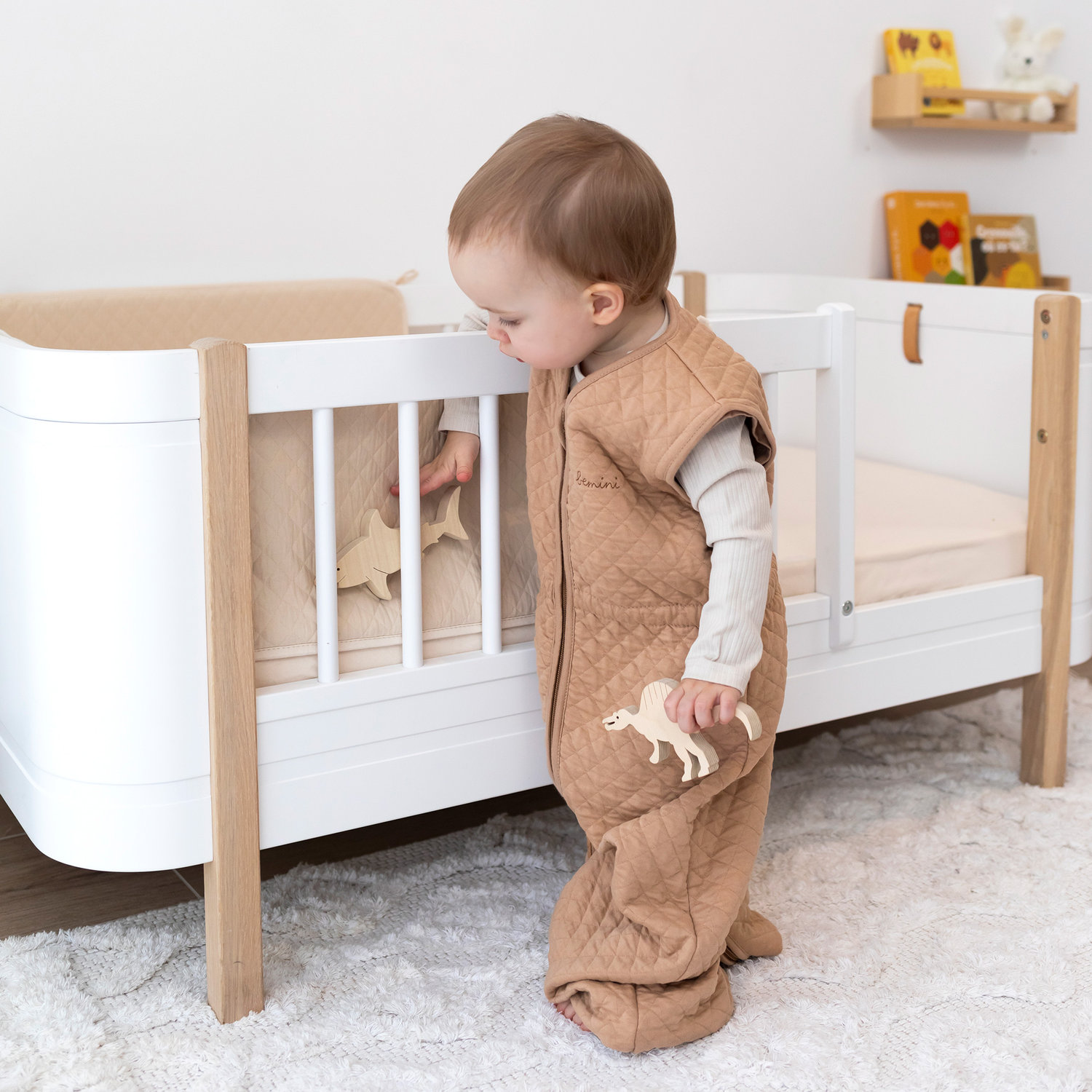 Gigoteuse jambes séparables 24-36m tog 1.5 Pady quilted jersey beige – Image 2