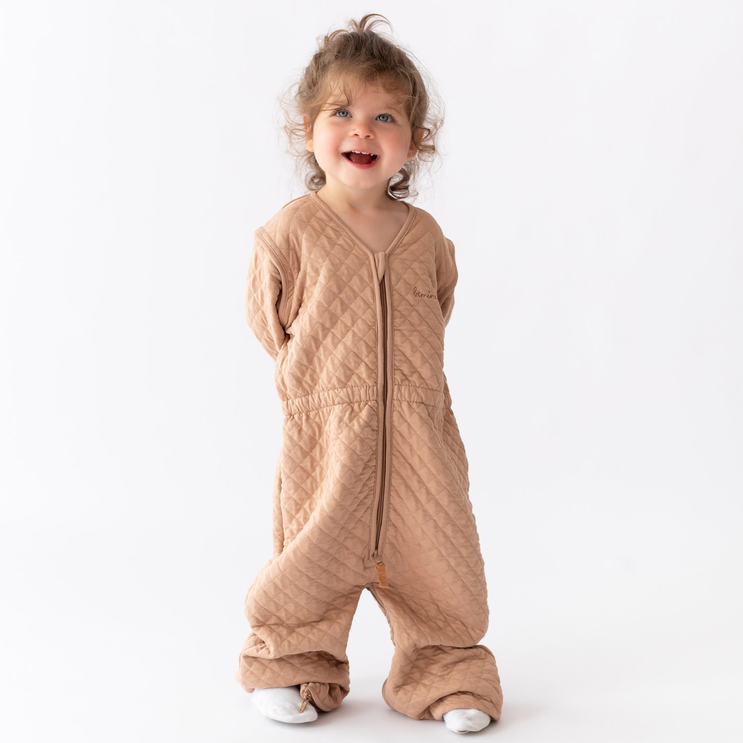 Gigoteuse jambes séparables 24-36m tog 1.5 Pady quilted jersey beige – Image 3