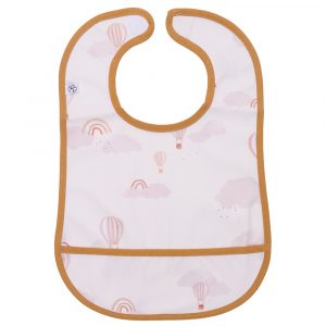 Bavoir en tissu imperméable souple - Montgolfière