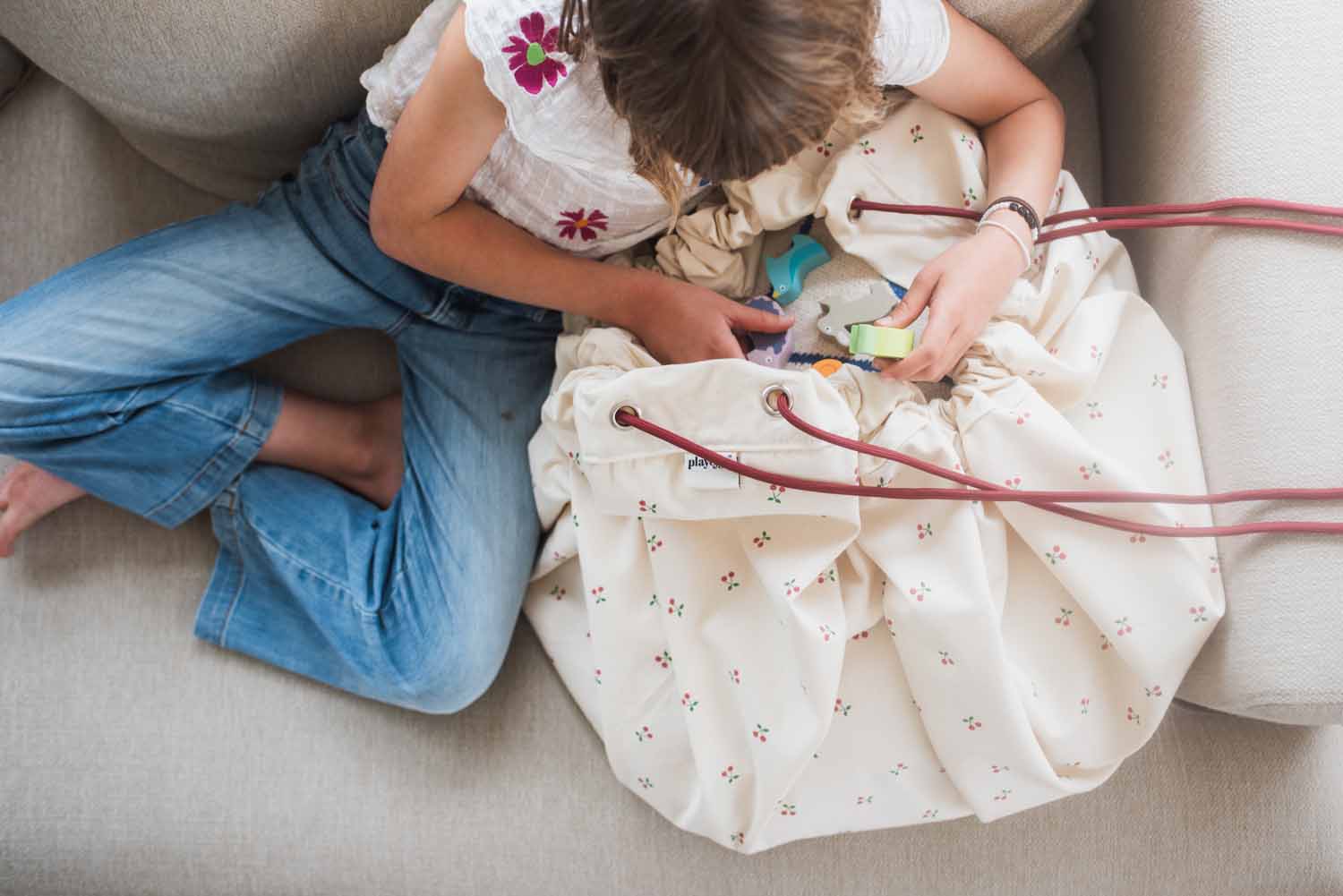 Tapis de jeu & sac à jouets - cherry cherry – Image 3