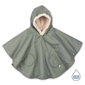 Poncho Teddy waterproof 9-36 mois vert